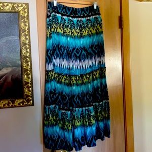 Skirt n y.   Collection Very colorful blues and blacks